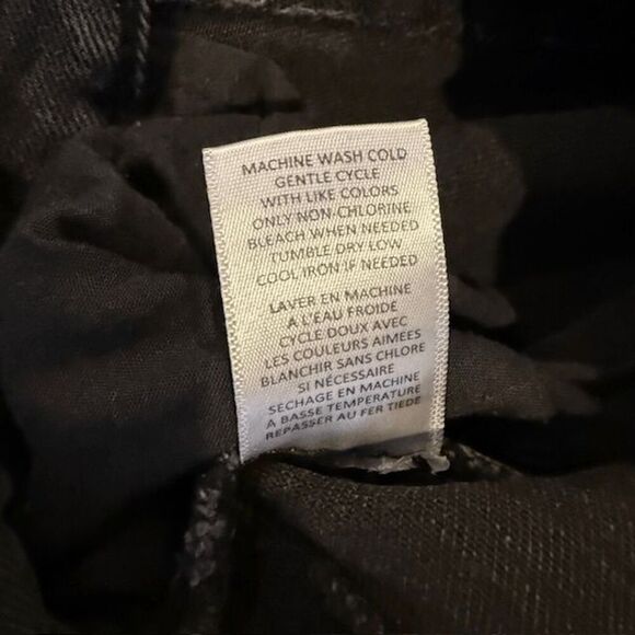 Tinseltown Stonewashed Black Jeans Distressed Relaxed Fit Tapered Leg Size 11 - Picture 7 of 12